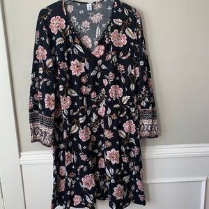 Like New Old Navy Floral A-Line Dress